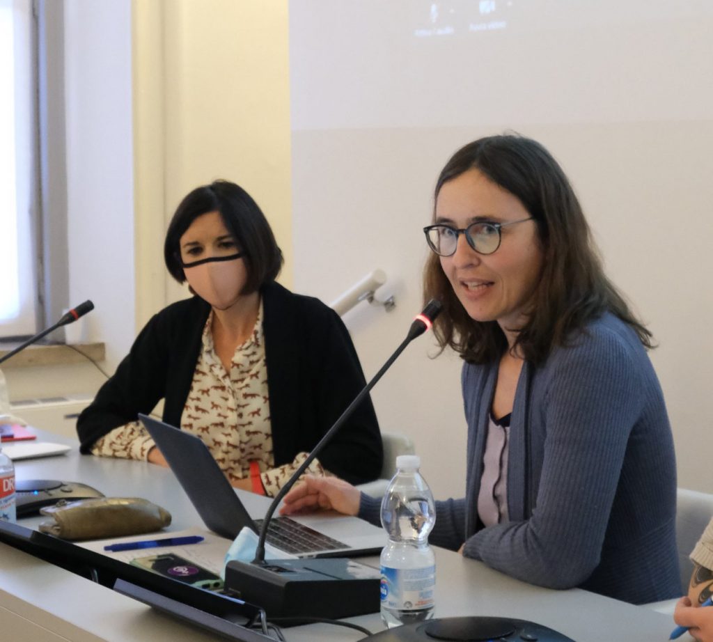 Simona Isler of AcademiaNet, at the ENWE "First Step to the op" event 
– Photo Credits: Sofia Blu Comaschi